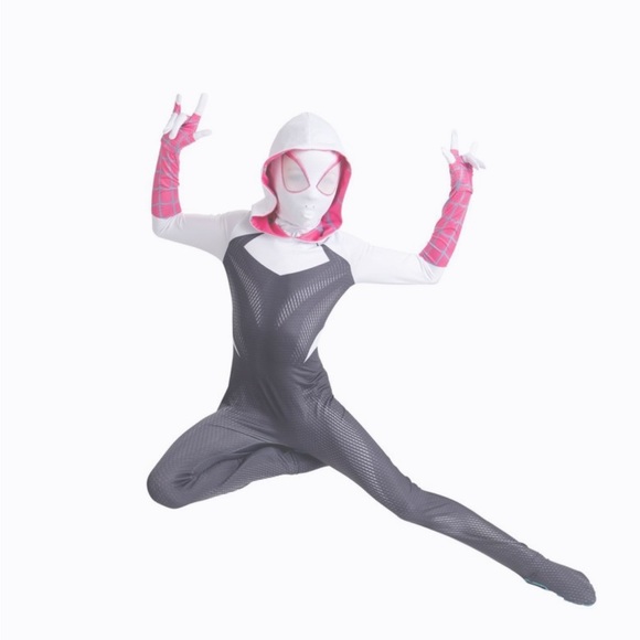 Kids Spider Gwen Costume - Picture 7 of 16